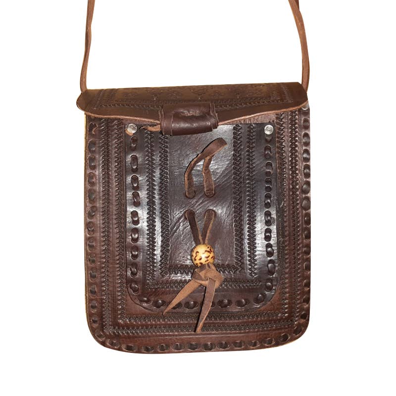 Bolso rectangular con cuerda