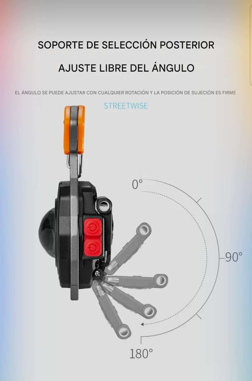 Mini linterna múlti usos recargable