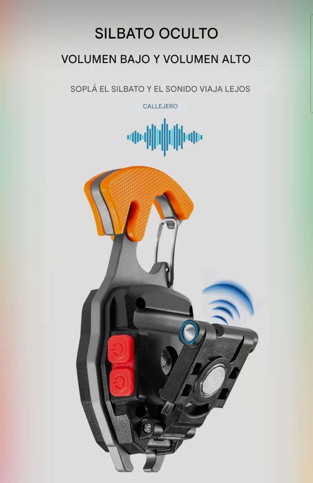 Mini linterna múlti usos recargable